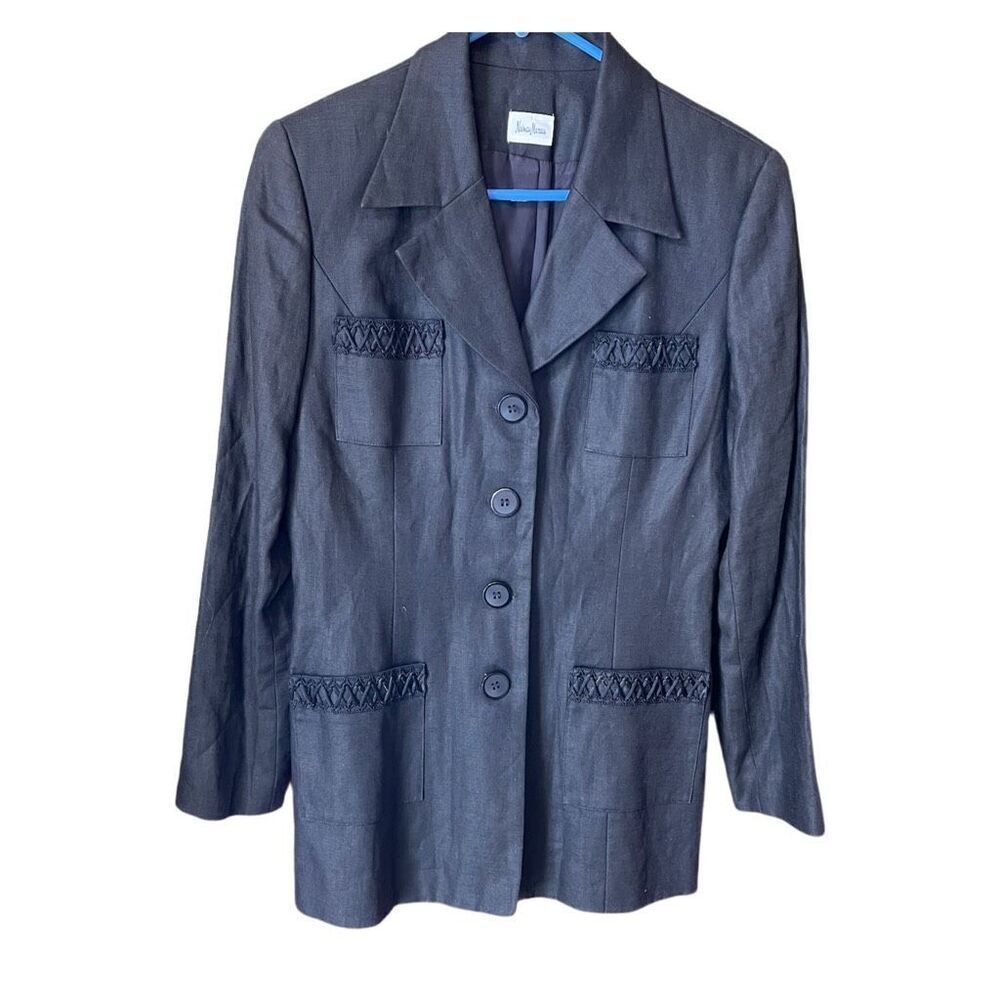 Vintage Neiman Marcus 100% linen size 8 jacket.